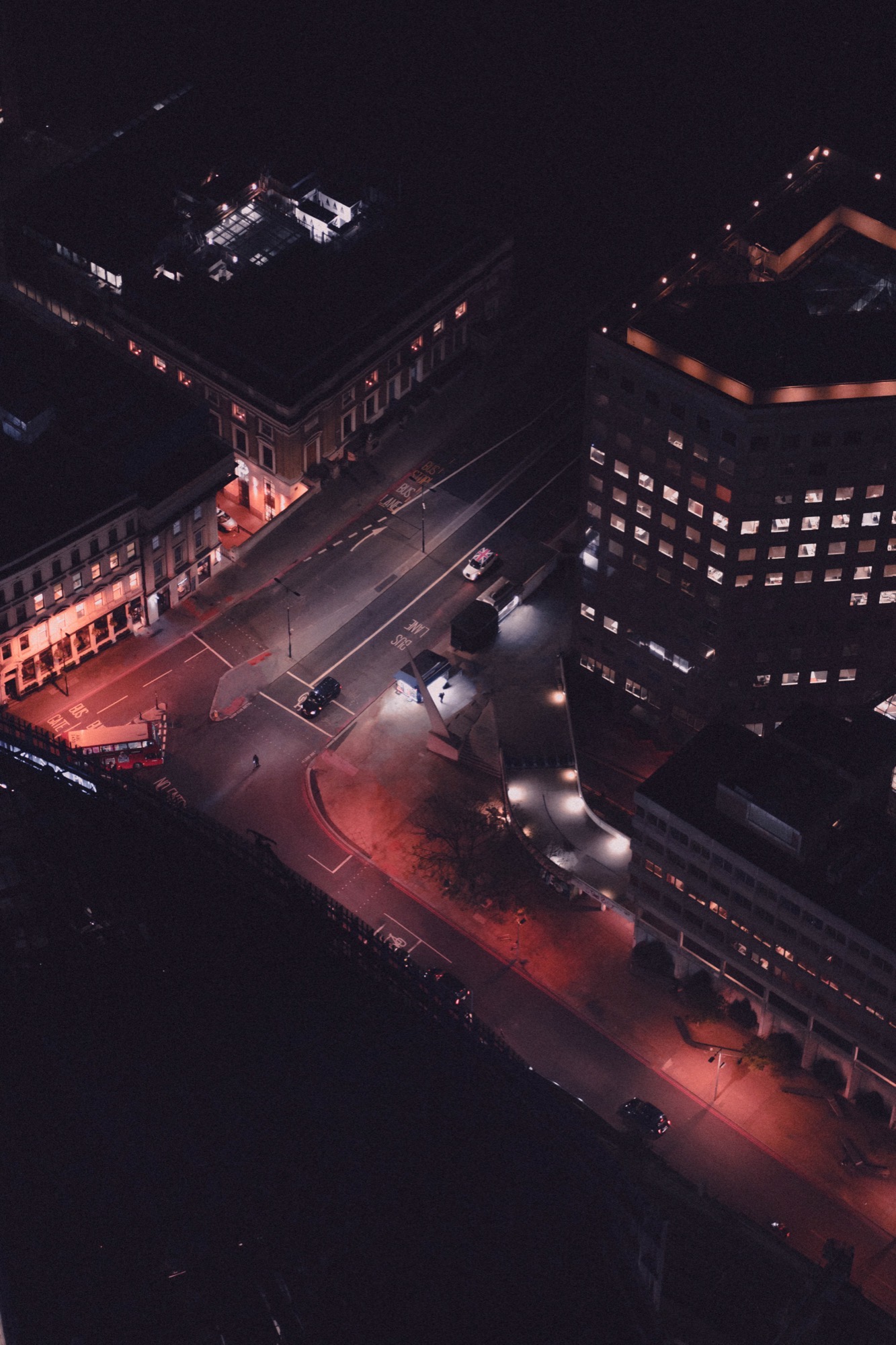 Cityscape photography - city aerial at night