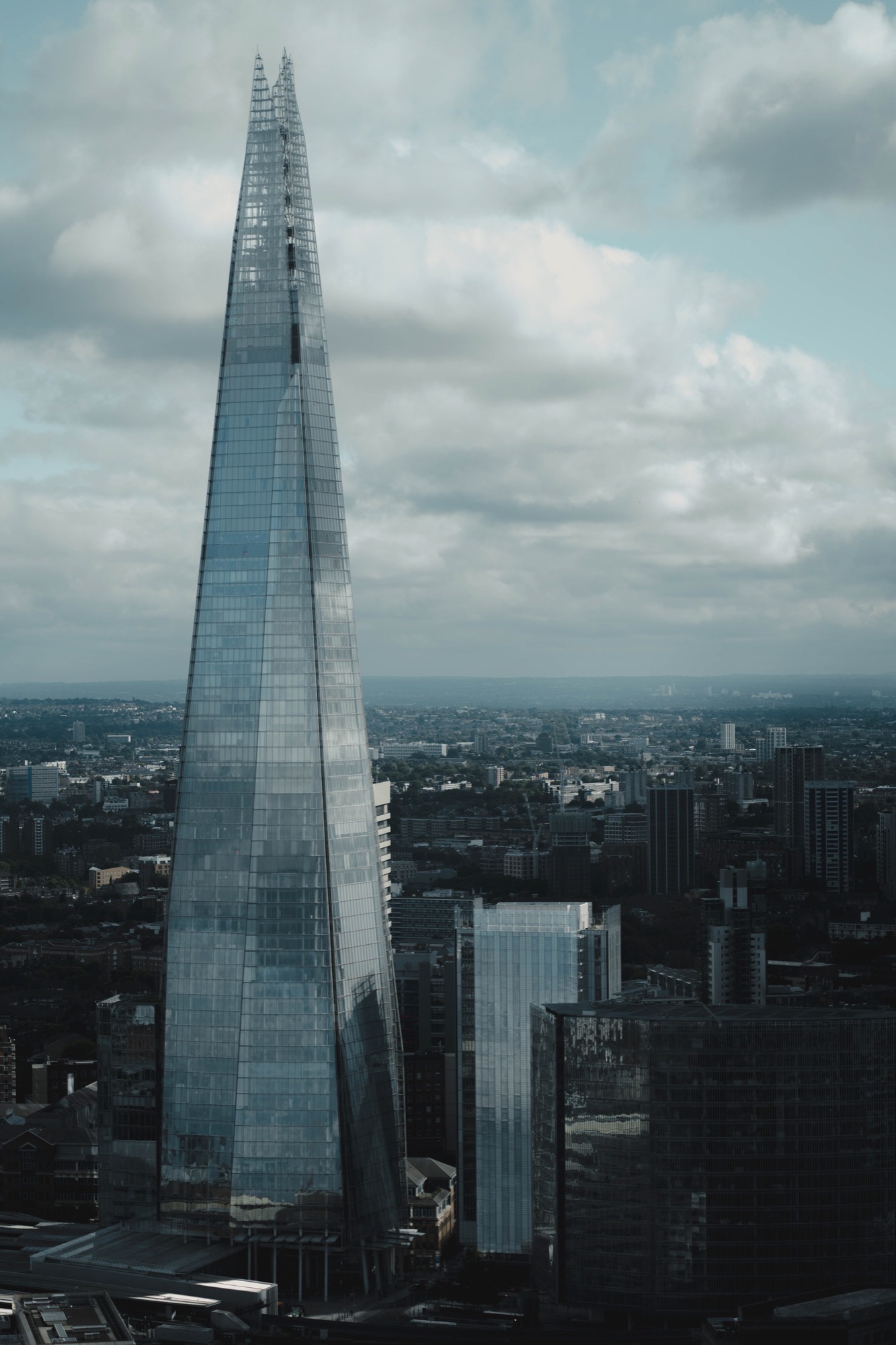 Cityscape photography - Shard aerial view