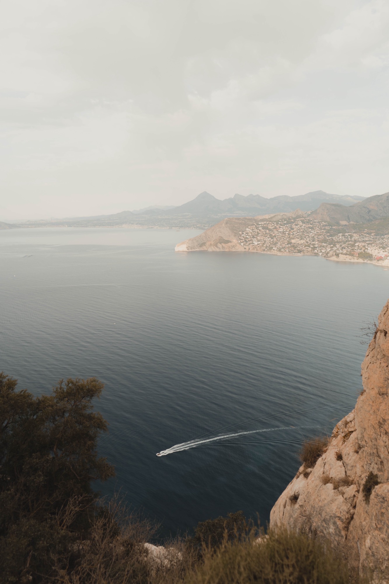 Landscape photography - Mediterranean coast with boat