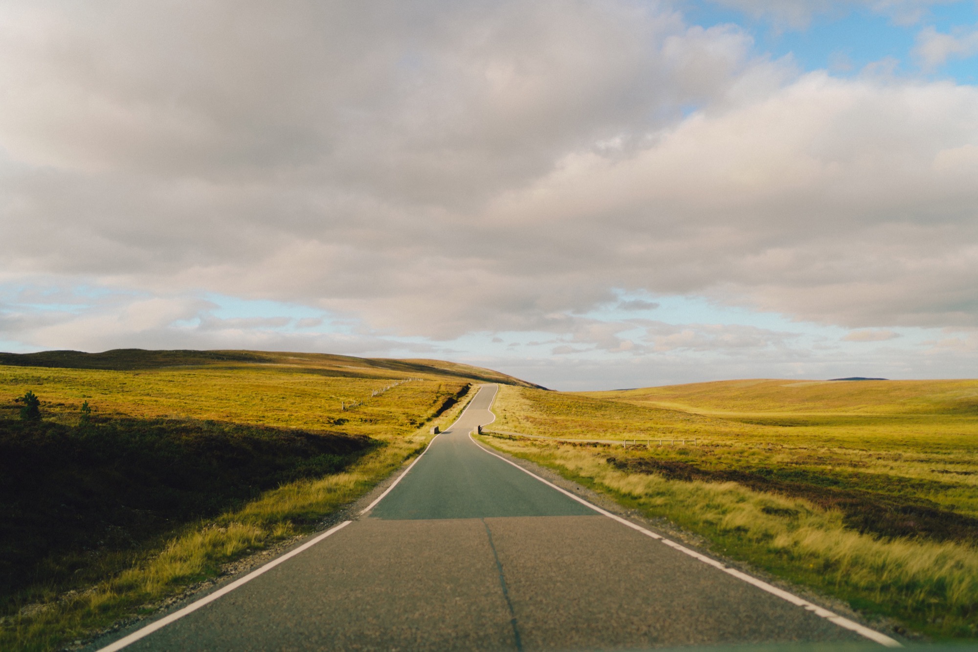 Landscape photography - moorland open road