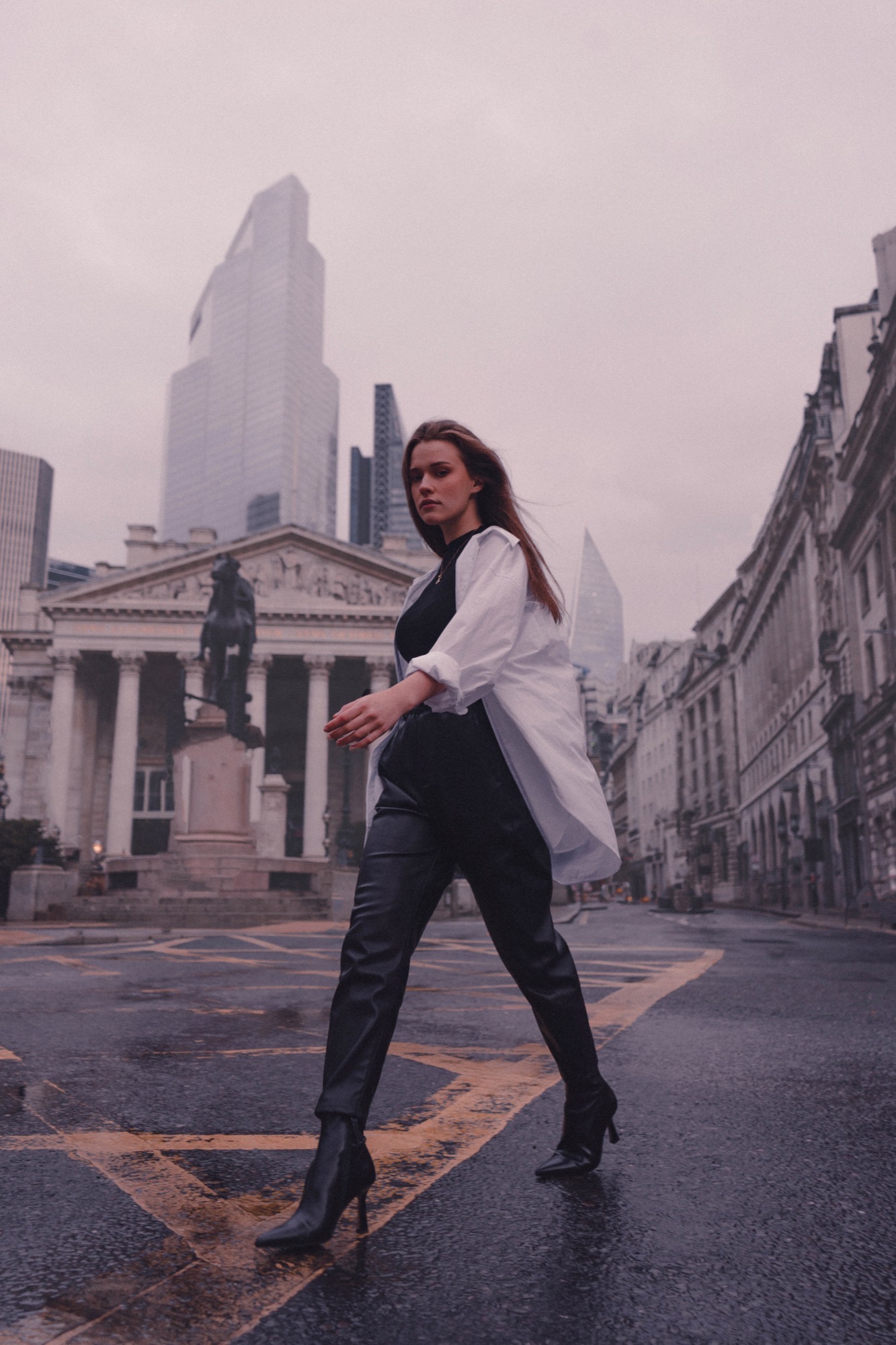 Portrait photography - woman at Bank Junction London