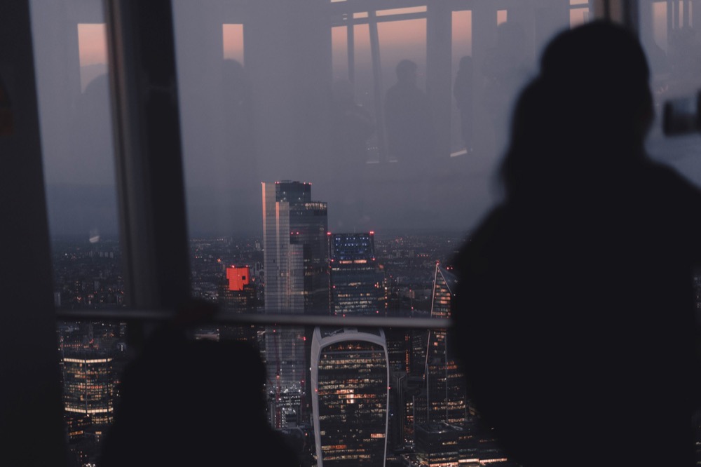 Cityscape photography - observation deck view