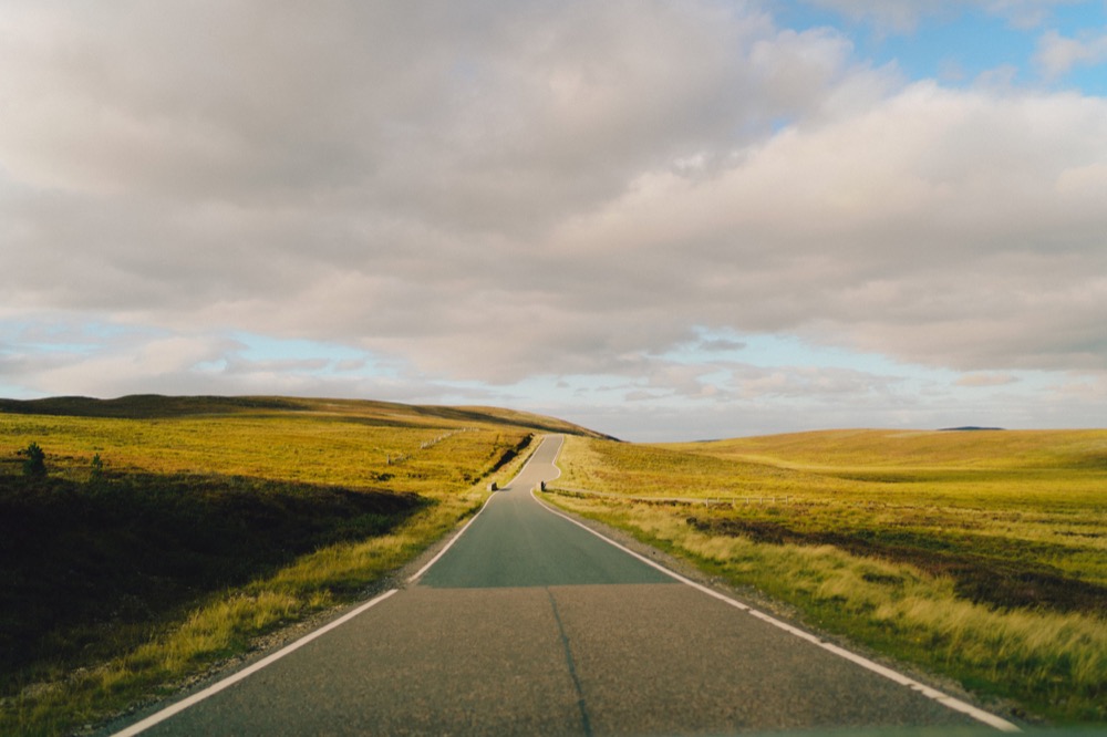 Landscape photography - moorland road